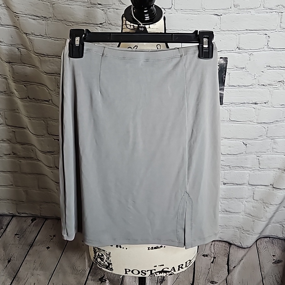 Weston Wear Stretchy Mini Skirt in Grey NWT Size Small